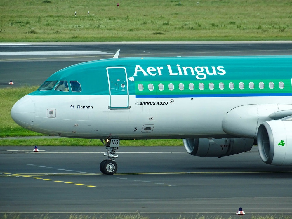 Vorderer Teil eines Aer Lingus Flugzeuges